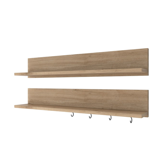 Hanah Home AE106 - 4684 Estantería de Pared Nogal